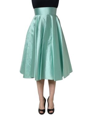 Dolce & Gabbana Green Satin High - Blue