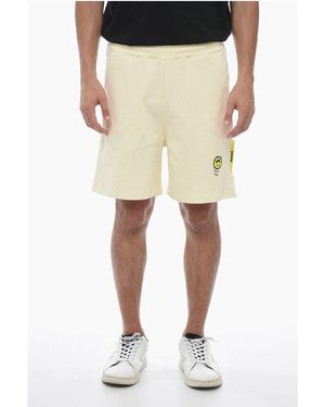 Barrow Brushed Cotton Jogger Shorts - Natural