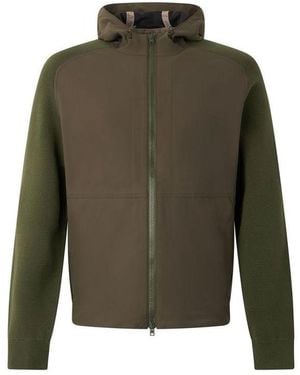 Herno Bicolor Cotton Shell Jacket - Green
