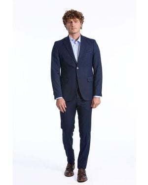 Baldinini Blue Wool Suit