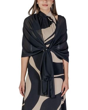 Rinascimento Black Polyester Scarf