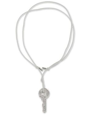 MM6 by Maison Margiela Silver Brass Necklace - Metallic