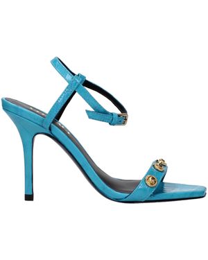 Versace Blue Leather Sandal