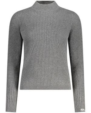 Pepe Jeans Grigio Cotton Sweater - Gray