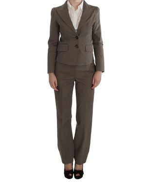 Bencivenga Wool-Cotton Suit Set Chic Elegance - Black