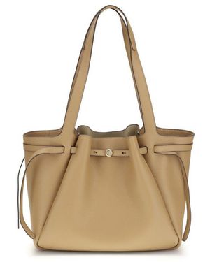 Tory Burch Beige Leather Shoulder Bag - Natural