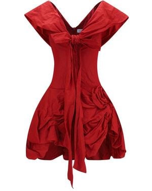 Magda Butrym Multicolour Cotton Cocktail Dress - Red