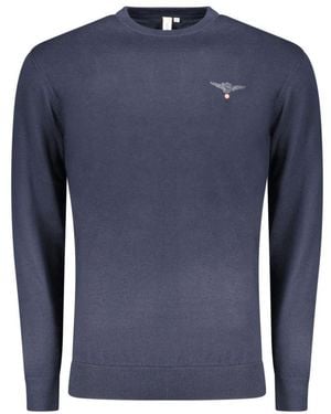 Accademia Militare Blu Cotton Men's Jumper - Blue