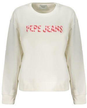 Pepe Jeans White Cotton 's Sweatshirt