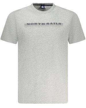 North Sails Grey Cotton Men T