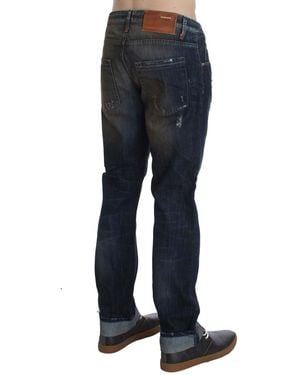 Acht Blue Wash Cotton Regular Straight Fit Jeans