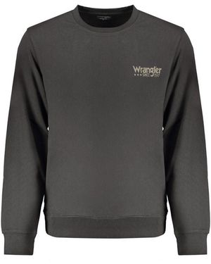 Wrangler Black Cotton Men Sweatshirt - Grey