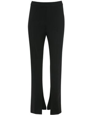 JW Anderson Front-Slit Straight-Leg Trousers - Black