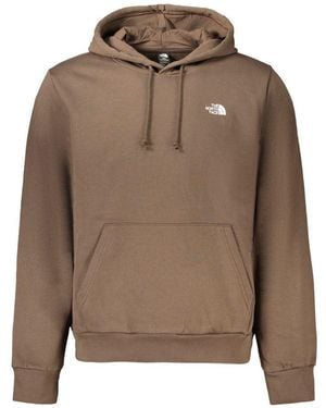 The North Face Brown Cotton Men Sweatshirt