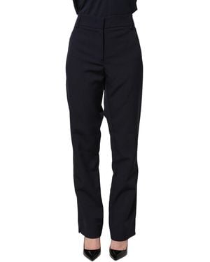 Blugirl Blumarine Dark Blue High Waist Straight Dress Formal Trouser Trousers