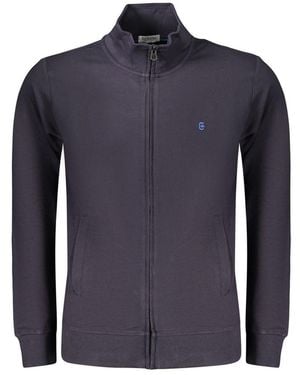 COVERI MOVING Blue Cotton Men's Sweatshirt
