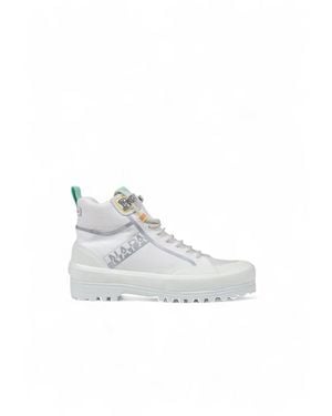 Superga White Fabric Chunky Trainers