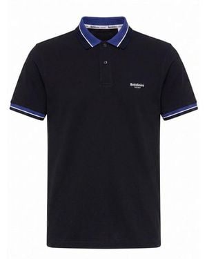 Baldinini Blue Cotton Men's Polo - Black