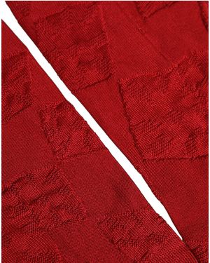 Dolce & Gabbana Men Red 100% Silk Mid Calf Accessory Socks