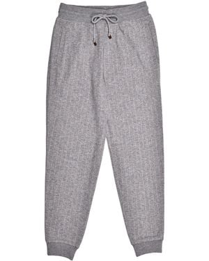 Brunello Cucinelli Grey Cashmere Joggers (workout Pants)