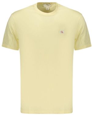 Calvin Klein Yellow Cotton Men's T