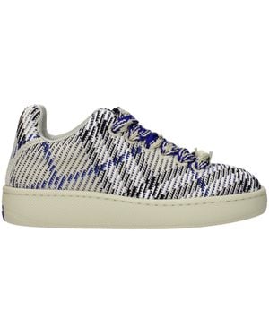 Burberry Beige Fabric Low Tops - Blue