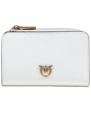 Pinko Leather Wallet - White