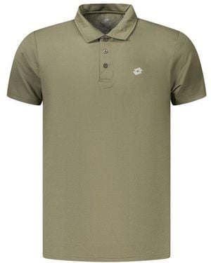 Lotto Leggenda Verde Polyester Men's Polo - Green