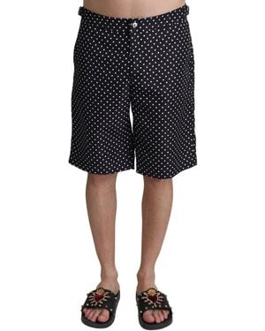 Dolce & Gabbana Polka Dot Elegance Swim Trunks Boxer - Black