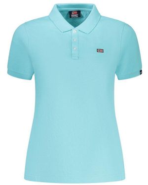 Norway 1963 Azzurro Cotton S Polo - Blue
