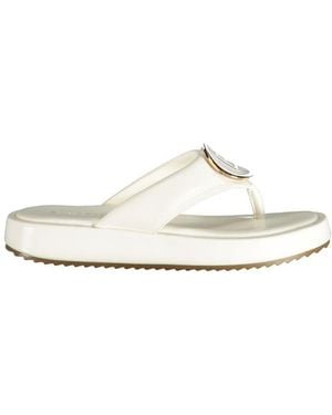 Laura Biagiotti White Polyurethane Sandal