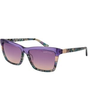 MARCIANO BY GUESS Purple Acetate Sunglasses