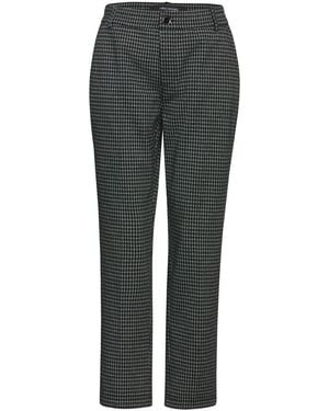 Street One Green Polyester Chino Trousers - Grey