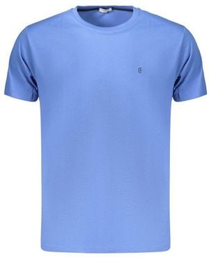 COVERI MOVING Blue Cotton Men's T