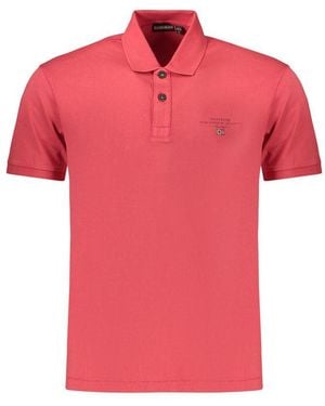 Napapijri Rosso Cotton Men's Polo - Pink
