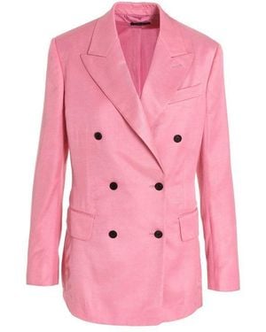 Tom Ford Multicolour Viscose Blazer - Pink
