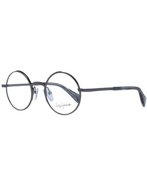Yohji Yamamoto Grey Metal Glasses (frames) - Metallic