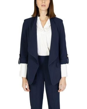 Rinascimento Blue Polyester Blazer
