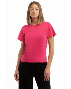 Moschino Fuchsia Cotton T - Red