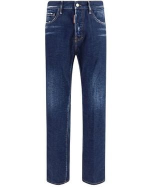 DSquared² Blue Cotton Straight