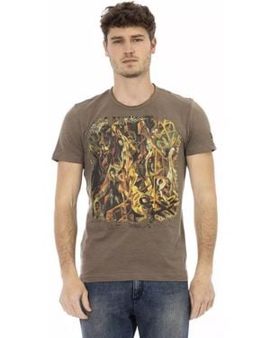 TRUSSARDI ACTION Brown Cotton Men T - Grey