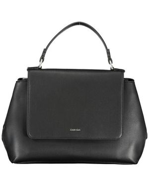 Calvin Klein Nero Polyester S Handbag - Black
