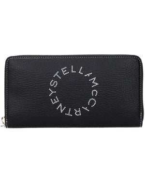 Stella McCartney Black Leather Wallet