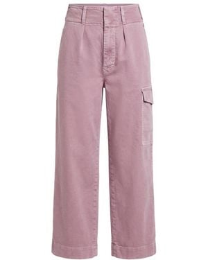 Trussardi Purple Cotton Trousers - Red