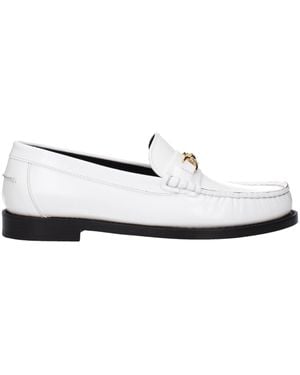 Versace White Leather Slip
