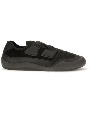 Prada Black Nylon Low Top Sneakers