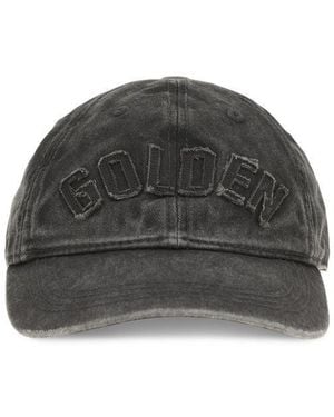 Golden Goose Grey Cotton Cap (baseball Hat) - Black