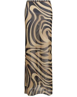PUCCI Printed Maxi Skirt - Natural