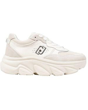 Liu Jo White Artificial Leather Chunky Sneakers