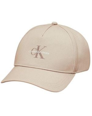 Calvin Klein Beige Recycled Polyester Hats & Cap - Natural